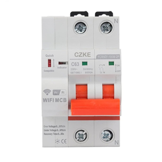 WiFi Smart MCB Switch - Smart Digital Circuit Breaker with Evelink and Tomzn Remote Control Setting